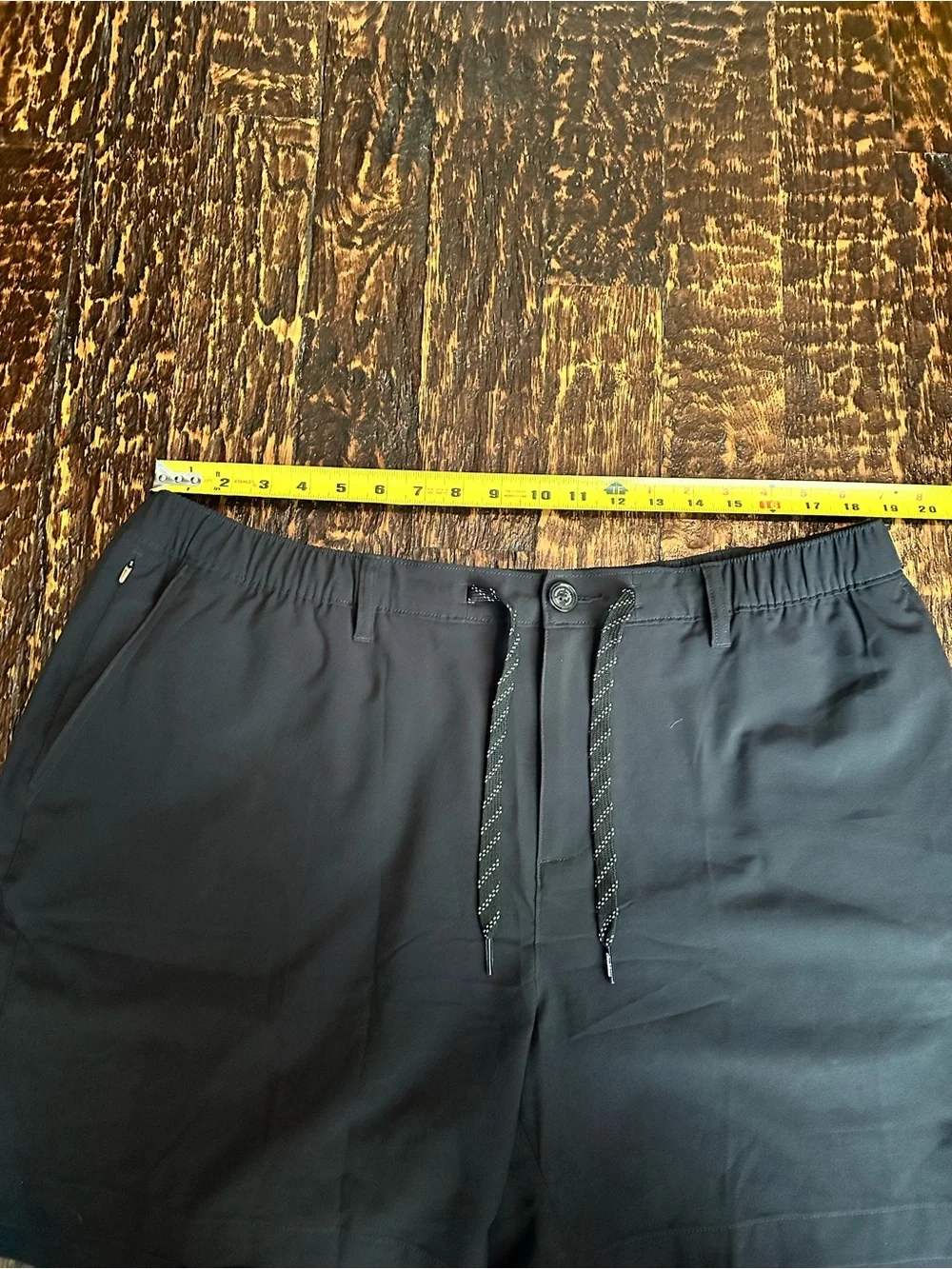 chubbies Black the everywear button front/zipper & Drawstring Shorts 6” L